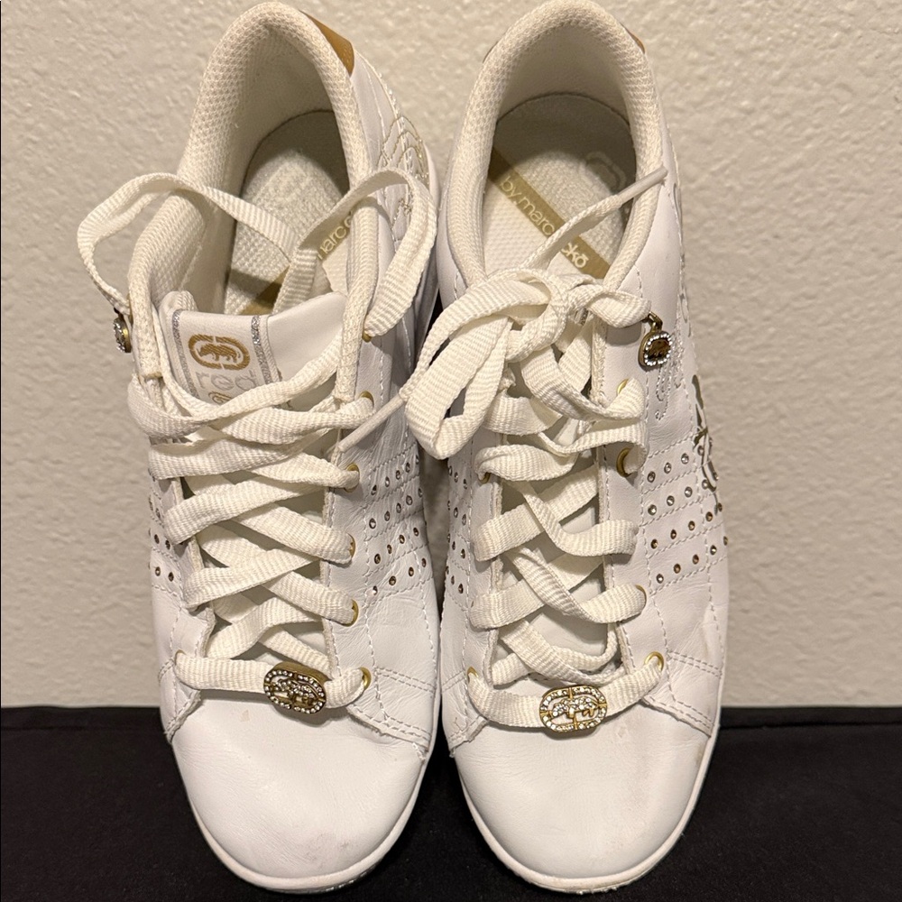 Ecko Red - Vintage 
White and Gold Women's Sneakers